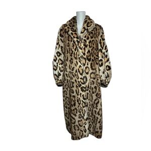 Vintage Faux Fur Leopard Print Made in France
